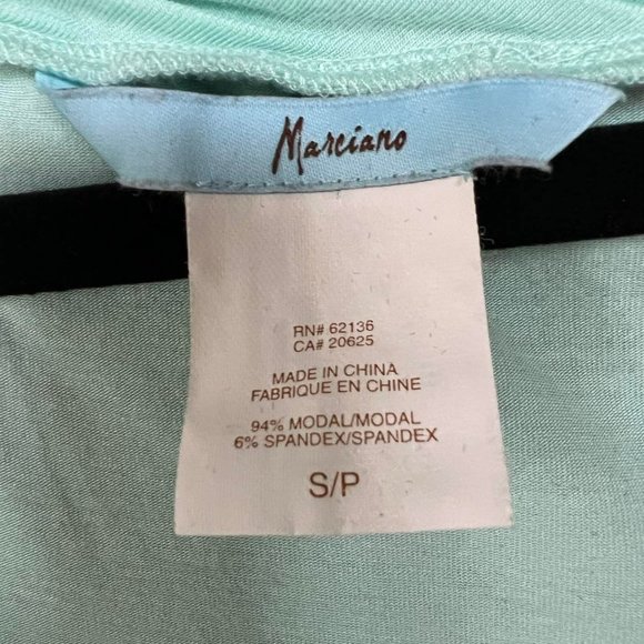 Marciano Aqua / Mint Colored Cap Sleeve Top - Picture 3 of 3